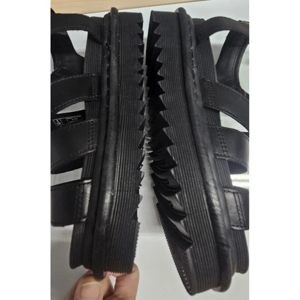 Dr. Martens Women's Blaire Sandal Black Brando Leather upper‎ woman US 5-5.5